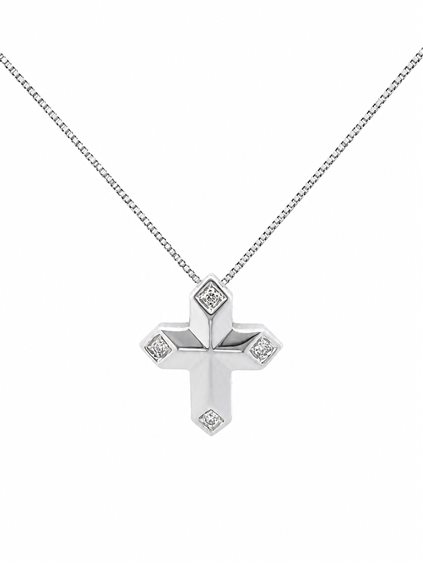 Halskette Cianfrone Gioielli Dame in Gold Diamante 0.04 Ct COOR-16-198 - COOR-16-198